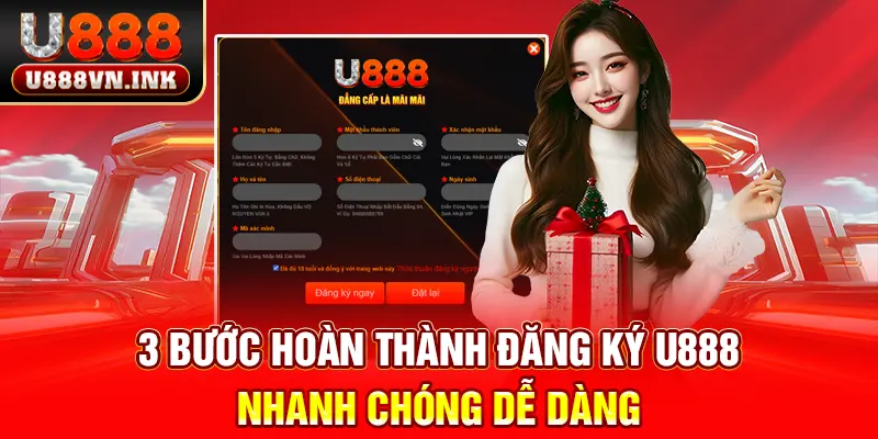 Đăng Ký U888 Dễ Nhất Chỉ Mất 3 Phút - Tham Gia Ngay Nhận 66K 3 bước hoàn thành đăng ký u888 nhanh chóng dễ dàng