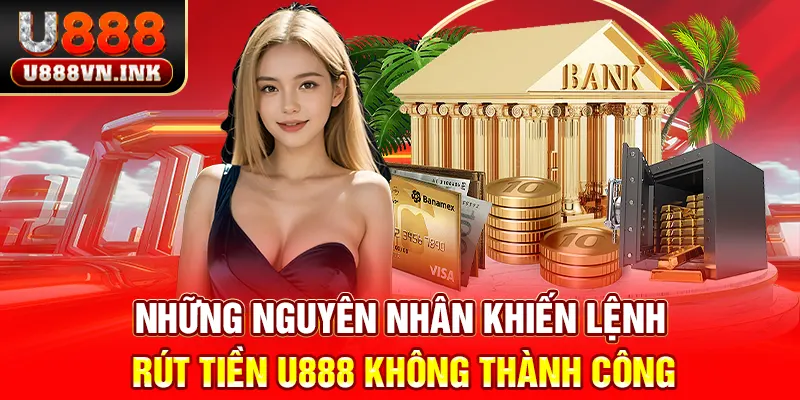 Những nguyên nhân khiến lệnh rút tiền u888 không thành công