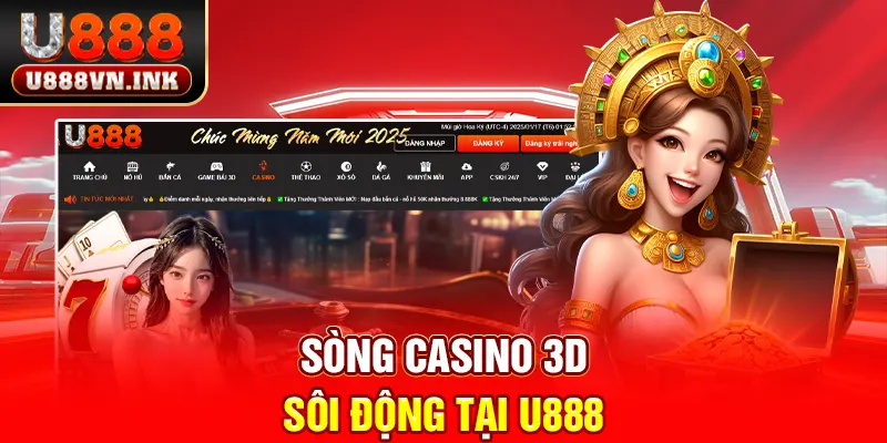 U888 Sòng casino 3D sôi động tại u888